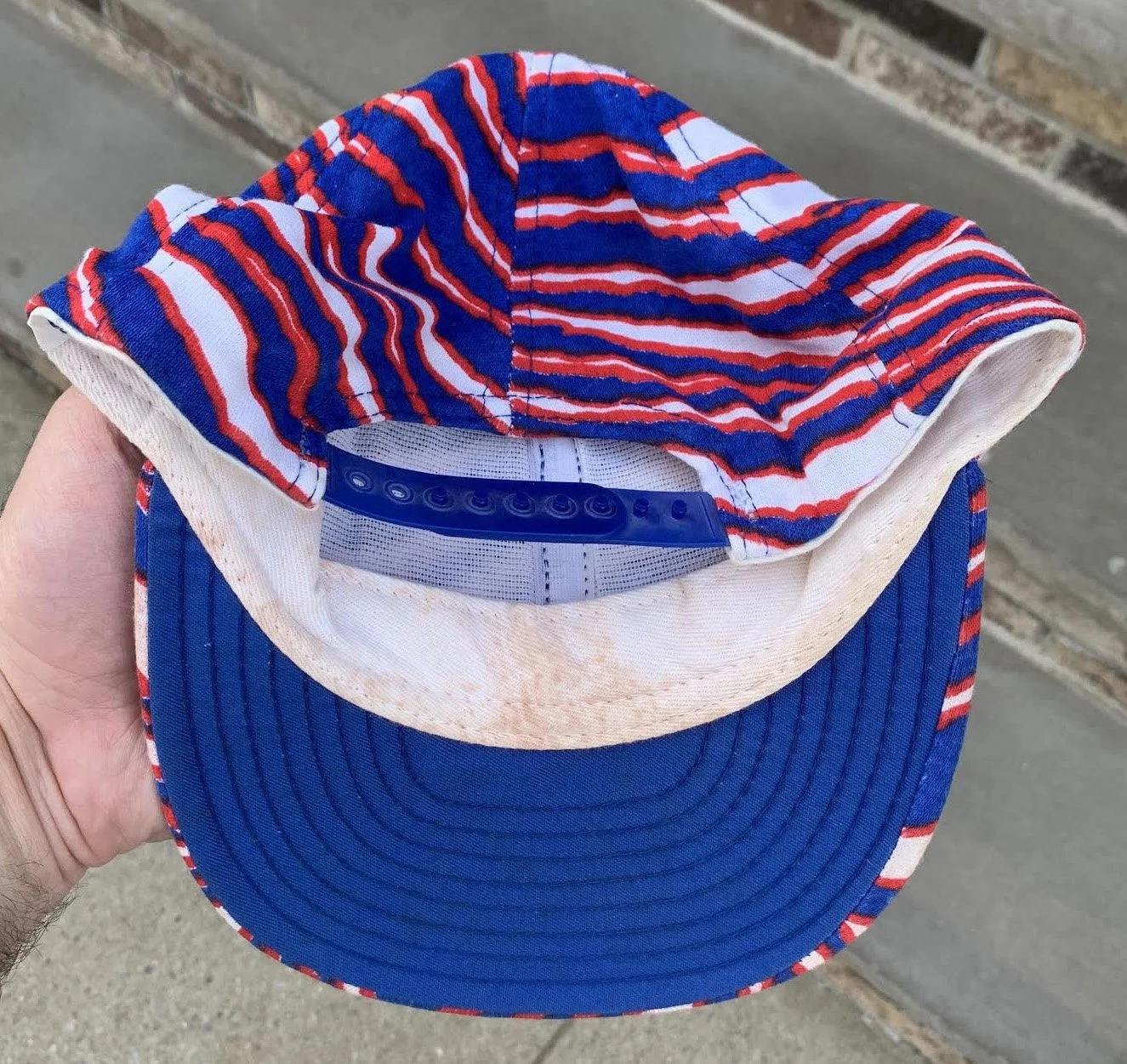 Vintage Zubaz New York Giants Super Bowl XXV Champions Snapback